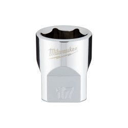 3/8 in. Drive 17mm Metric 6-Point Socket