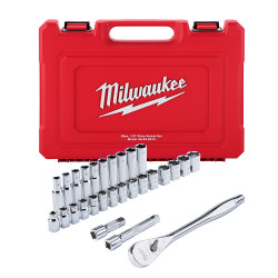 28 pc. 1/2 in. Socket Wrench Set (Metric)