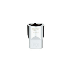 1/2 in. Drive 20MM Metric 6-Point Socket with FOUR FLAT™ Sides