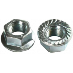 Serrated Locking Flange Nuts / ZINC - 7/16"-14