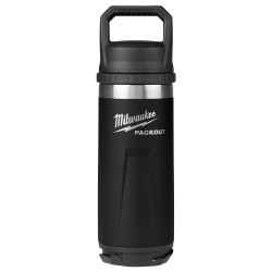 PACKOUT™ 18oz Insulated Bottle with Chug Lid - Black