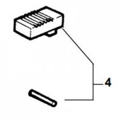 Heel Jaw with Pin Assembly for Ridgid #12/#E-12 and #14/#E-14