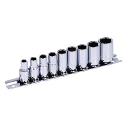 9 PC 1/4" DR SAE Socket Set - 6 Point - *JET