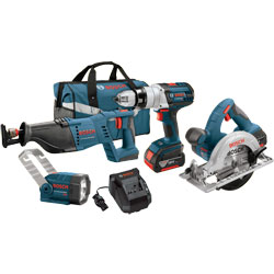 18 V 4-Tool Lithium-Ion Cordless Combo Kit