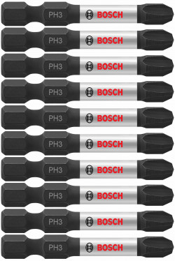 Impact Tough™ 2 In. Phillips® #3 Power Bits (Bulk Pack)