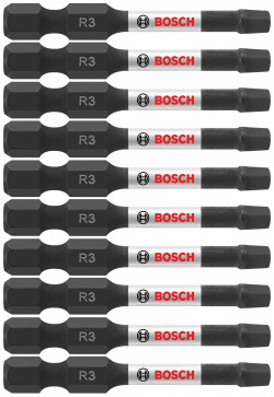 Impact Tough™ 2 In. Square #3 Power Bits (Bulk Pack)