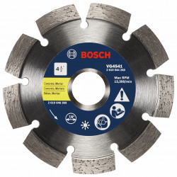 4-1/2 In. Segmented Rim V-Groove Diamond Blade for Universal Rough Cuts