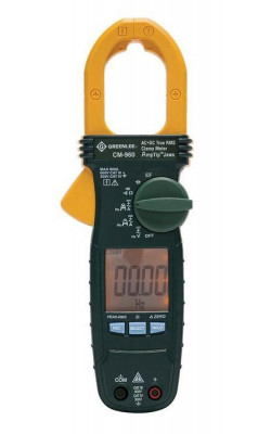 AC/DC True RMS Clamp Meter, 600V, 600A