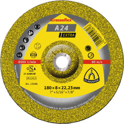 A 24 EX grinding discs, 6 x 1/4 x 7/8 Inch depressed centre