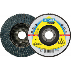 SMT 624 abrasive mop discs, 4 x 5/8 Inch grain 80 convex