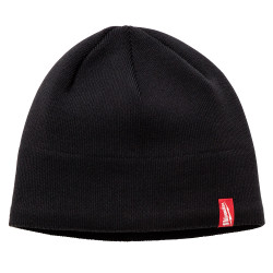 Fleece Lined Knit Hat - Black