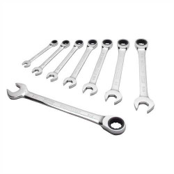 8 Piece Ratcheting Combination Wrench Set